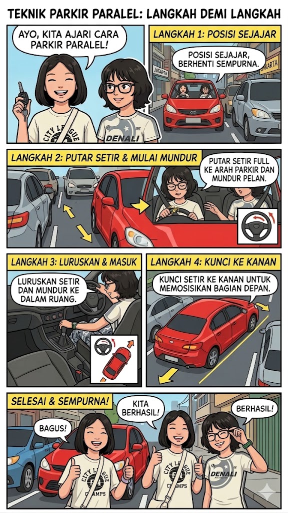 Mobil Parkir Paralel
